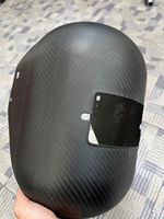 Casque de soudage en fibre de carbone 3K sergé sur mesure OEM, casque de soudage en fibre de carbone haute résistance, écran de protection pour soudage industriel lourd