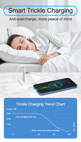Bloc de charge rapide USB C 30W PD QC 3.0 double port avec prise pliable Matériau de protection OTP pour iPhone 16