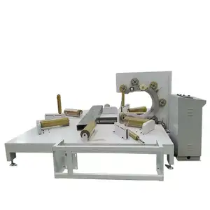 Full-Auto horizontal tire ring stretch wrapping machine steel ring coil packer,steel coil packing machine
