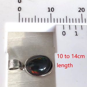 قلادة بدلاية من 10 إلى 14 مم من الكابوشون المصغر مرصعة بالكريستال والحجر الكريم الأوبال الطبيعي المتوهج للبيع بالجملة - Product Image 5