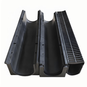 Canal de drainage extérieur en plastique HDPE 200 <span class=keywords><strong>mm</strong></span>, système de drainage, canal de drainage en plastique HDPE - Product Image 2