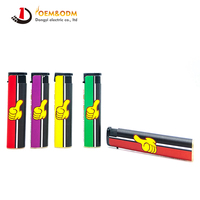 Briquet à gaz électrique coupe-vent rechargeable Dongyi 2025 OEM 81mm pour cigares et cigarettes, personnalisable avec logo