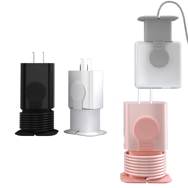 Силиконовый защитный чехол DS1726 для зарядного устройства, устройство для защиты кабеля, органайзер для провода и шнура 2 в 1, Силиконовый протектор зарядного устройства