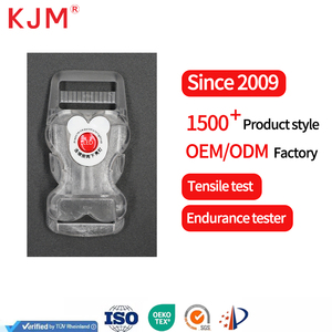 뼈 모양 반사 LED 개 목걸이 플라스틱 투명 1 인치 퀵 사이드 릴리스 버클 개 가죽 끈 액세서리 - Product Image 1