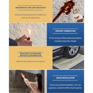 Panel de Piedra PU de Diseño Moderno y Ligero, Directo de Fábrica, Bloque Decorativo de Imitación de Piedra para Aplicaciones en Hoteles, Baños y Escuelas - Product Image 5