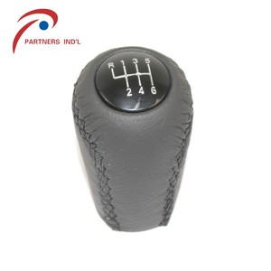 MAZDA M3 BK BL 5 CR CW 6 II <span class=keywords><strong>GH</strong></span>, cubierta de cuero negro para 5/6 velocidades, para coser a mano, perilla de palanca de cambios - Product Image 6