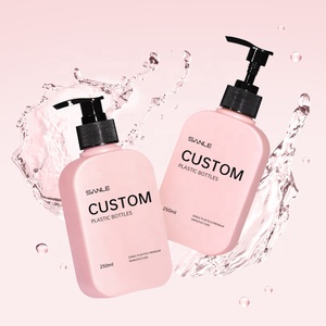 Tùy chỉnh HDPE vuông mỹ phẩm dầu gội điều hòa Lotion chai chăm sóc da chai nhựa 90ml 120ml <span class=keywords><strong>250ml</strong></span> 300ml 500ml Đen bơm - Product Image 2
