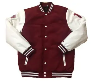 주문 자수 로고 OEM 서비스 형식 옷 남자를 위한 옥외 의류 보통 겨울 야구 재킷