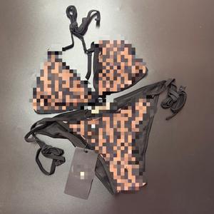 Maillot de Bain Séchage Rapide Direct Usine Tendance Neuf Deux Pièces Bikini Fendu Style Famille et Couple Taille Haute - Product Image 4