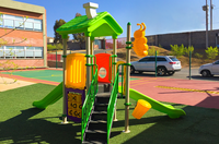 Aire de jeux pour enfants en plastique populaire, toboggan d'intérieur et d'extérieur à vendre