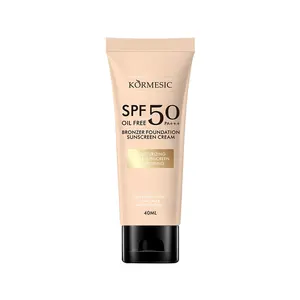 KORMESIC Bronzer Foundation Sunscreen Label Pribadi SPF 50PA + Sunblock Pemutih Kulit Bintik Hitam Menghilangkan Tabir Surya