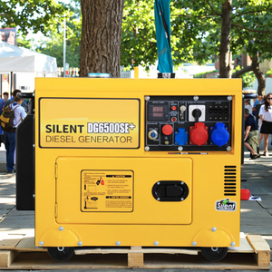 เครื่องกำเนิดไฟฟ้าดีเซลแบบเงียบ 50/60Hz 10kva เฟสเดียว ระบายความร้อนด้วยน้ำ  แบบพกพา กำลังไฟ 3kw 5kw 6kw 8kw 9kw 10kw - Product Image 1