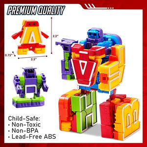 26 pcs Bảng chữ cái <span class=keywords><strong>robot</strong></span> đồ chơi cho trẻ em, ABC học tập đồ chơi, trẻ mới biết đi giáo dục đồ chơi - Product Image 6
