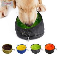Bol de Voyage Portable Pliable Écologique pour Chien, Grand et Petit, en Nylon Imperméable, Forme Bouteille Arrondie, Léger et Simple