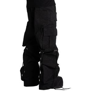 กางเกงคาร์โก้ผ้าเดนิมลายท้องฟ้าดาว 100% คอตตอน ทรงหลวมพิเศษ มีกระเป๋าหลายช่อง สไตล์สตรีทแฟชั่น สำหรับผู้ชาย ขายส่ง - Product Image 4