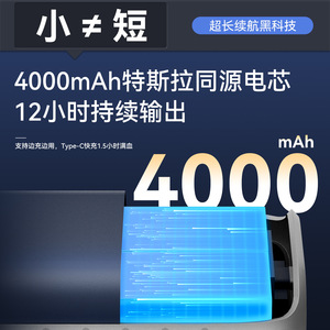 Portable Wearable <b>Fan</b> <b>Neck</b> Hanging 5W Brushless Motor Digital Display Long Battery Life 12H Quiet Cooling - Product Image 3