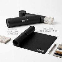 Fabricants de tapis de souris personnalisés de haute qualité, base en caoutchouc naturel importé, tapis de souris de jeu noir, logo personnalisé