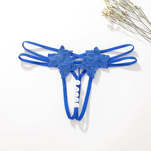 Frauen sexy Dessous Großhandel transparente Spitze Tanga G String T Hosen Sexy Pearl Shorts Dessous - Product Image 6