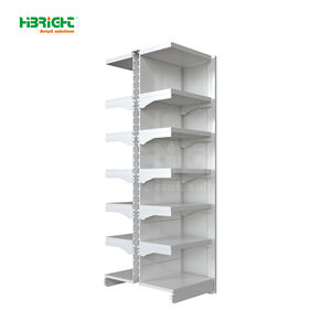 מדפי תצוגה חזקים ממתכת, צד אחד, לאחסון בכמויות גדולות, מתוצרת סין, מדפי גונדולה לסופרמרקט - Product Image 5