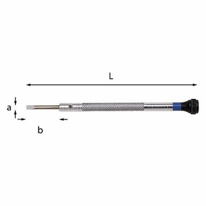 Precision <b>Screwdriver</b> 342mm Length Metal Shaft With Knurled Grip For Electronics Repair - Product Image 1