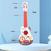 21-Zoll-Kunststoff Ukulele Klavier Tastatur Set Kreatives Cartoon-Spielzeug für Kindergarten Early Education Institution Geschenk auswahl UK