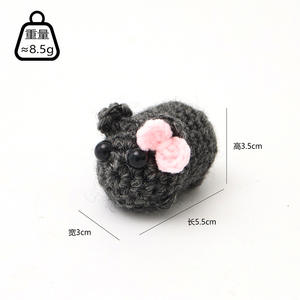 Fil fait à la main <span class=keywords><strong>Crochet</strong></span> dessin animé Animal en peluche jouets mignon poulpe tortue lapin grenouille <span class=keywords><strong>pour</strong></span> la vente en gros Textile et tissu artisanat - Product Image 6