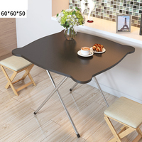 Table pliante carrée portable pour l'extérieur, petite table longue simple pour la maison, vente en gros pour fabricants