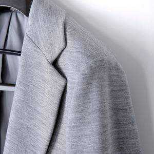 Nuovo blazer Casual sportivo da uomo con cappello tessuto misto elastico in lana per un completo Casual in Spandex comodo ed elastico - Product Image 4