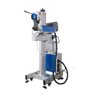 Machine de marquage laser à fibre volante 50W à prix d'usine, graveur haute vitesse pour métal et plastique, compatible DXF/PLT/BMP/AI, précision 0,01 mm