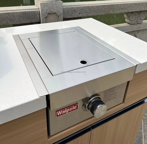 Modernas Cocinas Exteriores Prefabricadas Móviles con Gabinetes, Refrigerador, Electrodomésticos, Madera <span class=keywords><strong>Pitza</strong></span> 316, Acero Inoxidable 304 y Barbacoa - Product Image 4