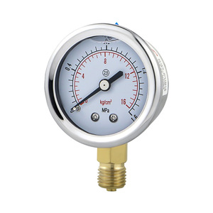 เกจวัดแรงดันทนแรงกระแทก YN50 สำหรับน้ำ น้ำมัน และแรงดันอากาศ; ผลิตจากสแตนเลสแบบเรเดียล ทนแรงกระแทกและทนการกัดกร่อน - Product Image 2