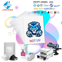 Pas cher A4 33*48CM PET DTF T Shirt Feuille De Transfert Film 75U Épaisseur Double Face Libération Rouleau Hot Peel Transfert De Chaleur Vêtements