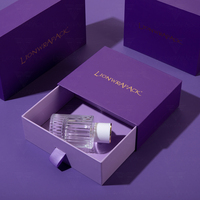 Lionwrapack Boîte de parfum à logo personnalisable Emballage à tiroir rigide écologique recyclable fabriqué à la main pour marque de parfum de luxe