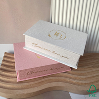 Boîte en papier en forme de livre avec fermeture magnétique personnalisée Everwin, emballage cadeau pour la présentation de la marque, boîte de rangement pour bijoux