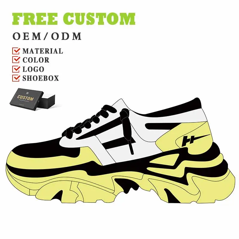 Low MOQ Custom Logo OEM Fashion Sneakers 2023 Walking Style Shoes Custom Men Shoes Famous Brand Bootlegs
