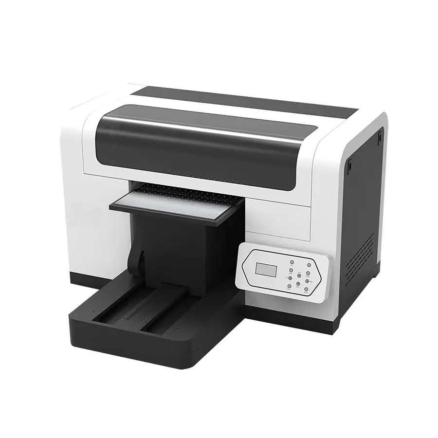 Impresora Plana dtg UV Precio Fall mit Farbe Universal Impresora UV Cama Plana LED A4 A3 Inkjet Transfer Film weiße Tinte Drucker