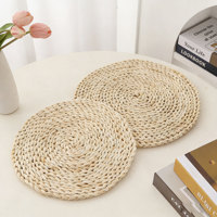 Vente en gros de sets de table ronds classiques en verre biodégradable respectueux de l'environnement, 30/35 cm, résistants à la chaleur, pour la cuisine