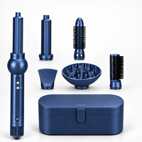 Sèche-cheveux et styler professionnel 6-en-1, brosse à air chaud avec moteur sans balais et accessoires de coiffage