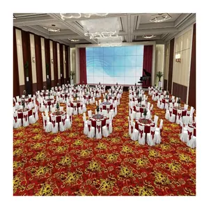Alfombra de salón de banquetes de hotel oficial de alta calidad, alfombra personalizada, alfombra comercial