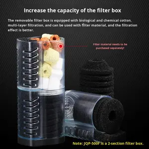 Pompe submersible 3-en-1 en plastique avec filtre intégré et aération oxygénante 110-240V pour aquarium SUNSUN Modèle <span class=keywords><strong>JQP</strong></span> Garantie 1 an - Product Image 2