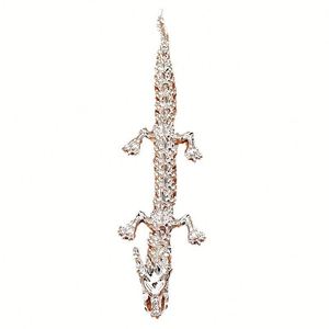 Figurine de dragon argenté articulée 3D en gros, décoration de bureau mobile à cinq griffes et jouet portable - Product Image 5