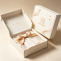 Boîtes d'expédition en carton ondulé écologiques personnalisées pour l'emballage de bougies, cadeaux et artisanat