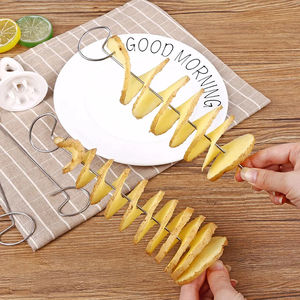Manual Spiral Potato Cutter Creative Fruit Vegetable DIY <b>Kitchen</b> Slicer for <b>Tower</b> Whirlwind Potato Cut - Product Image 5