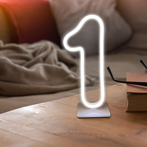Toptan özelleştirilmiş numarası Neon burcu akrilik işareti Led kayan yazı harfler düğün doğum günü partisi için Neon ışıkları - Product Image 2