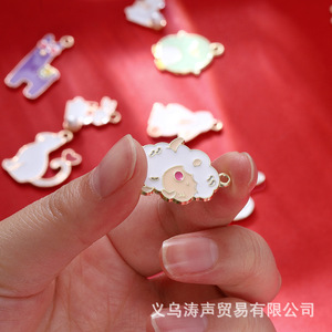จี้รูปสัตว์การ์ตูนโลหะผสมขนาดเล็ก อุปกรณ์ทำเครื่องประดับ DIY สำหรับสร้อยข้อมือ สร้อยคอ ของตกแต่งทำมือ - Product Image 3