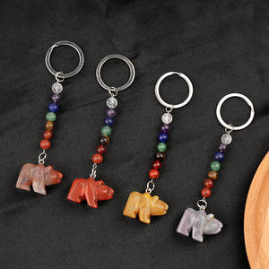 سلسلة مفاتيح جميلة متعددة الألوان على شكل دب قطبي مناسبة للحقيبة اليومية بسعر الجملة - Product Image 5
