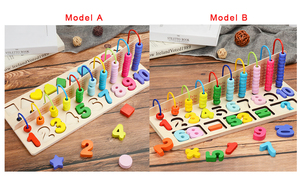 Amazon es mejor-venta juguete de los niños <span class=keywords><strong>en</strong></span> 2020 Montessori juguetes de madera rompecabezas las matemáticas y <span class=keywords><strong>la</strong></span> educación tem - Product Image 2