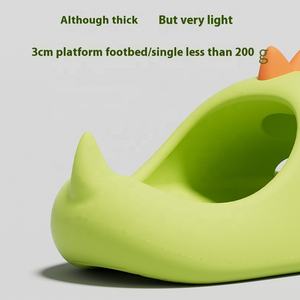 Vente chaude 3D <span class=keywords><strong>Dinosaure</strong></span> Motif pour Pantoufles Nouveau Design Intérieur Extérieur Décontracté pour Pantoufles pour Hommes Femmes Anti-Glissant PVC - Product Image 5