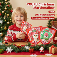 Kerstmis Kerstman Cartoon Marshmallow Lollipop Staafjes Enkelverpakking Groothandel Snoep