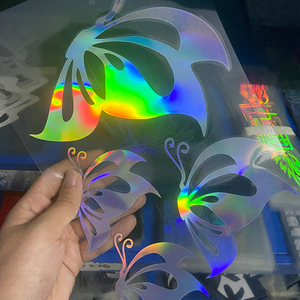 Impression étanche <span class=keywords><strong>papillon</strong></span> Logo réfléchissant carrosserie décoration pare-brise pare-chocs personnalisé découpé transfert décalcomanie vinyle <span class=keywords><strong>voiture</strong></span> autocollants - Product Image 4